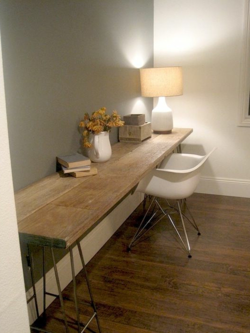 construire votre propre bureau bois coloré pas cher minimaliste