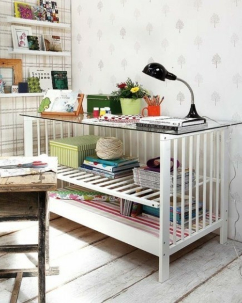 Γραφείο DIY Build DIY Γραφείο Παιδικό Δωμάτιο Baby Cot Upcycling
