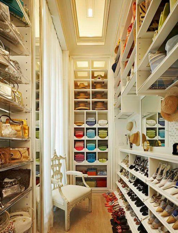 zapatos walk-in wardrobe chair estantes clásicos