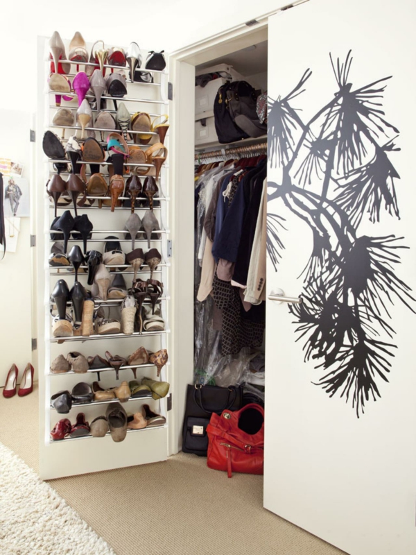 shoe rack build yourself diy idea mertallene rods wardrobe