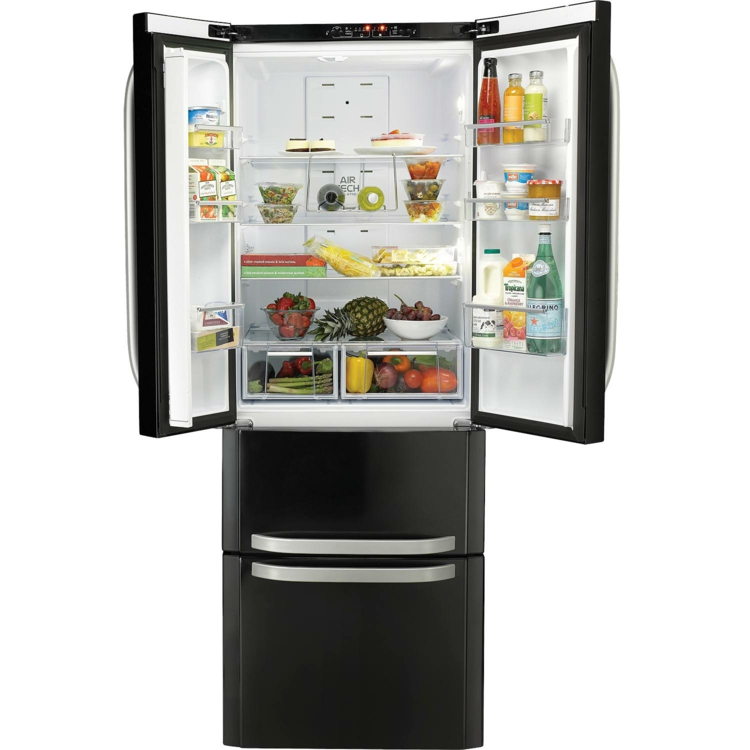 sort side om side køleskab fryser amerikanske køleskabe