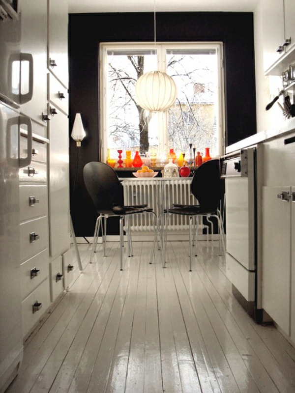 厨房的想法精致的黑色墙体室内设计