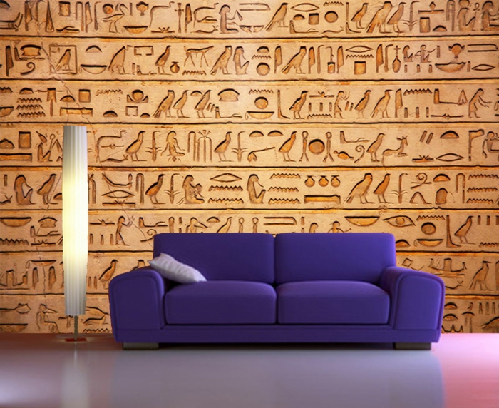 самозалепващи се тапети на египетски йероглифи