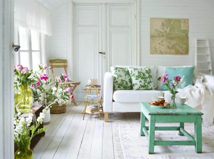 мързелив стил стил хол стая зелен кафе маса растение