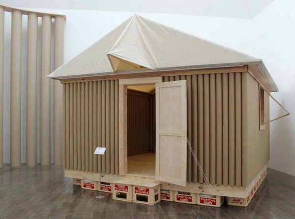 shigeru забрана къща картон японска архитектура