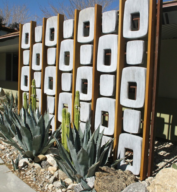 cactus de style rétro jardin privé