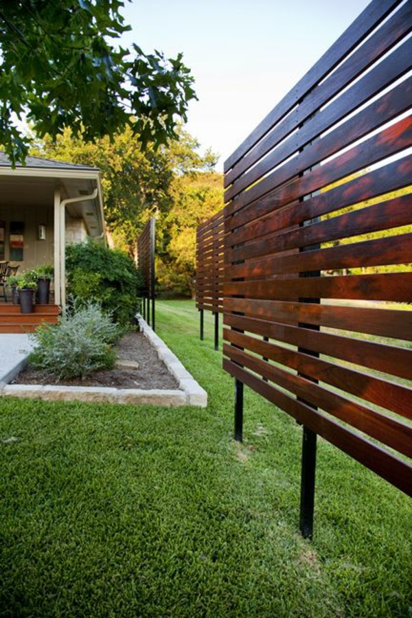 privacy hek tuinieren ideeën tuinhek houten panelen