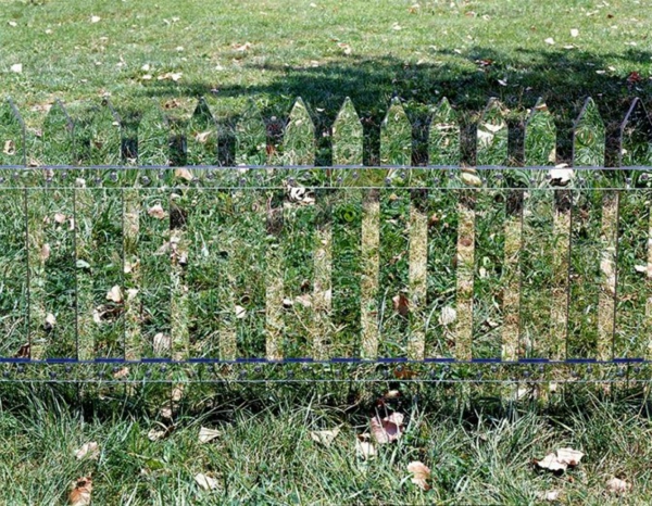 篱笆园艺想法花园篱笆镜面
