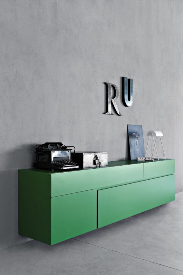 sideboard hanging modern green design