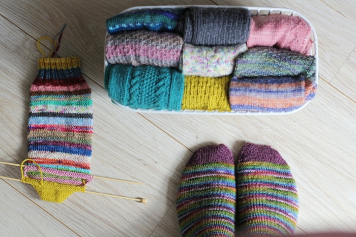 ponožky pletené barevné ponožky pravé barevné kombinace