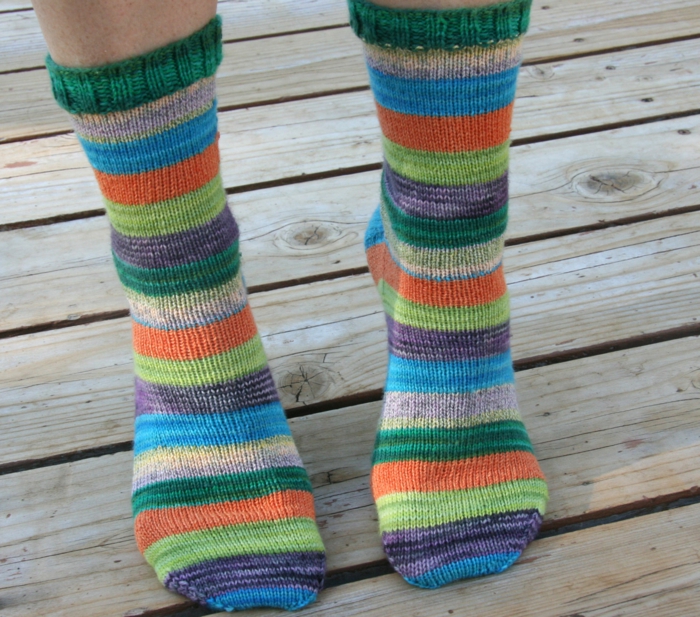 ponožky pletené barevné ponožky pravá levá patchwork