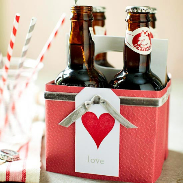 Valentinsdag gavepakke øl idé