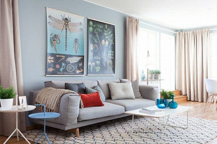 sofá gris escandinavo sala de estar ideas de vida sala de estar alfombra