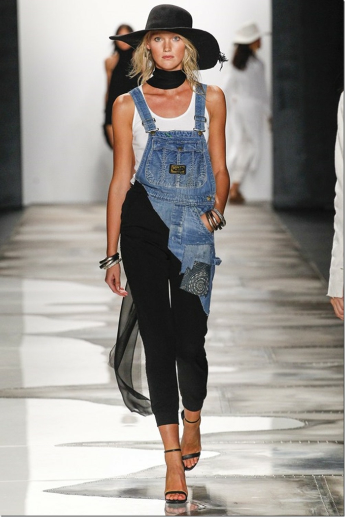 de vară de moda femei doamnelor de moda greg lauren 2016 new york moda saptamana pantaloni de patchwork