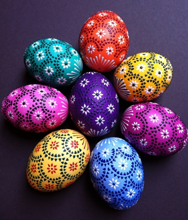 sorbian easter eggs picture gallery easter eggs design floral pattern