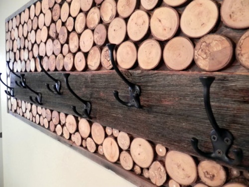 houten ontwerp met rustiek charmehout
