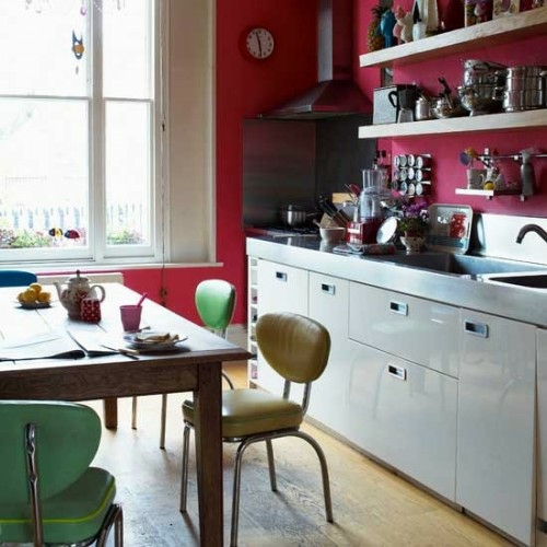 židle stůl kuchyně design interiér nápad nastavit