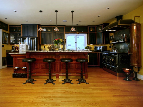 дизайнерски идеи за степънбанки кухненски бар столове черна чиния