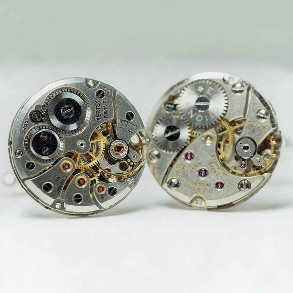 steampunk κοσμήματα παλιό μηχανισμό ρολόι μανικετόκουμπα