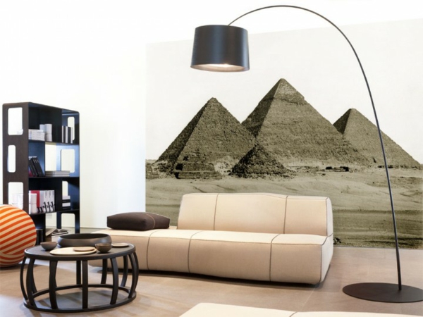 Stein bakgrunnsbilder med egyptiske pyramider