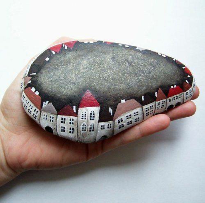 kivet maalattu lahjaideat maalattu kivet tinker kanssa kivet kylä