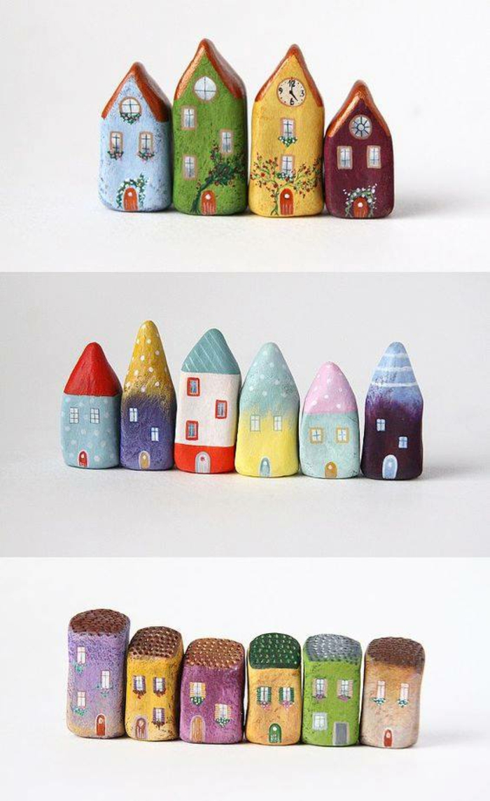 ideas para regalar piedras pintadas juguetear con piedras ciudad