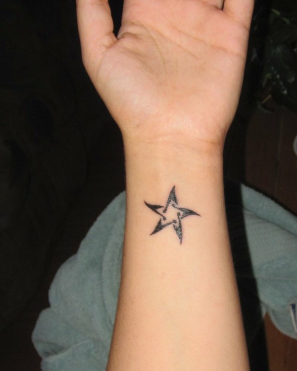 手腕上的明星纹身的想法