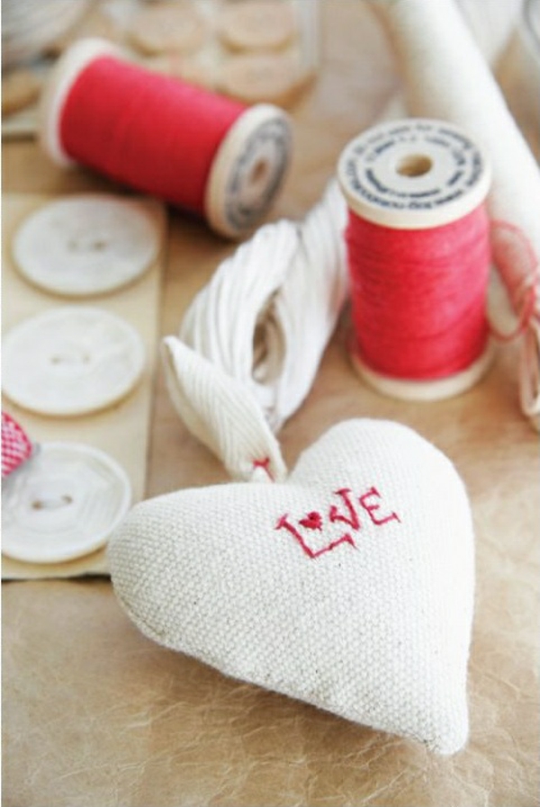 fabric hearts sewn craft ideas