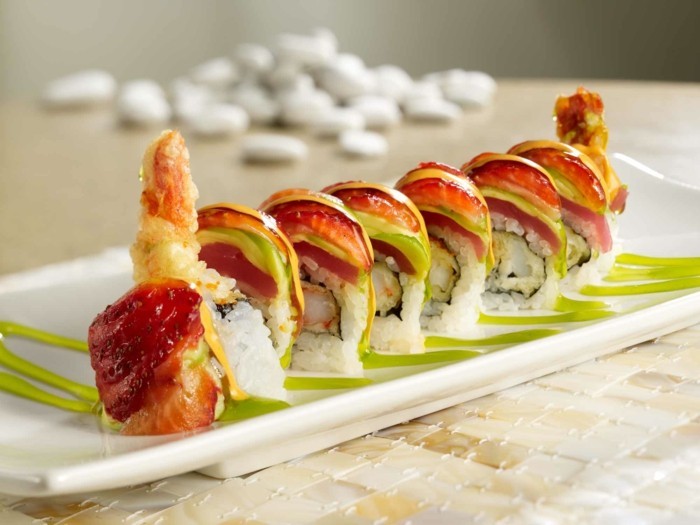spis sushi og leve sunt liv