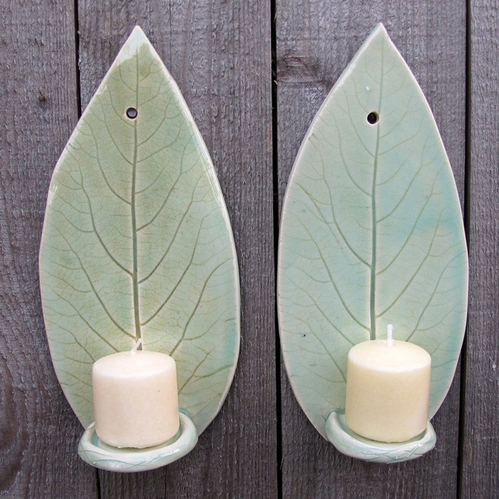 Keramik Idéer Kreativ Design DIY Ideer DIY Decoration Lav dig selv Craft Candlestick