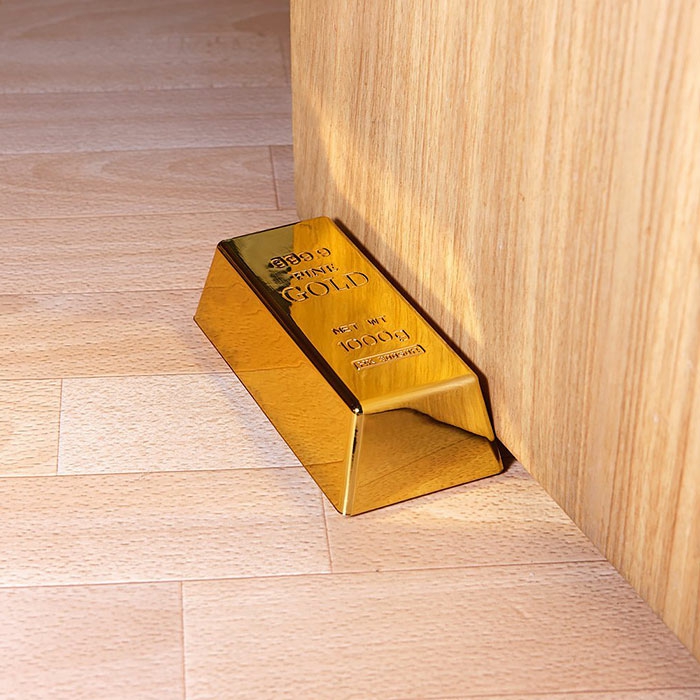 Doorstop шиене врата врата буфер бутилка чувал от неръждаема стомана врата буфер обувка злато парче