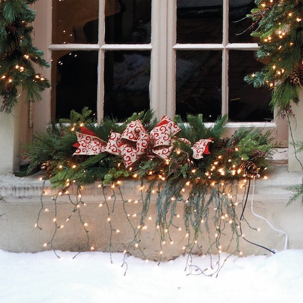 Juletre dekorasjon for vinduet