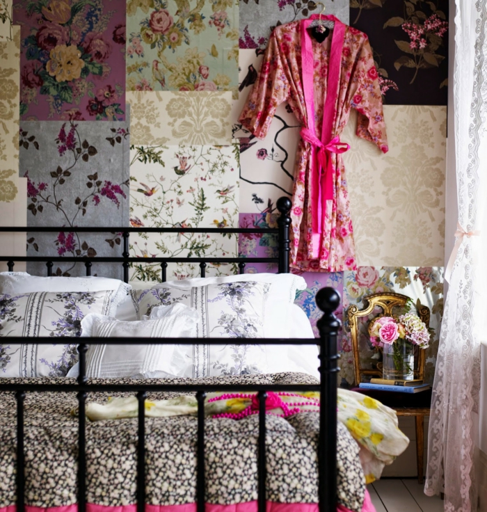 behang vintage cool behang patroon slaapkamer frame