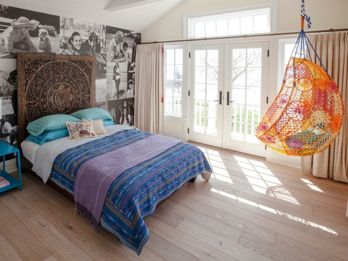 ideas de papel tapiz dormitorio madera piso sillón de lujo