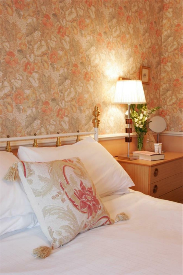 wallpaper pattern bedroom fashion country style