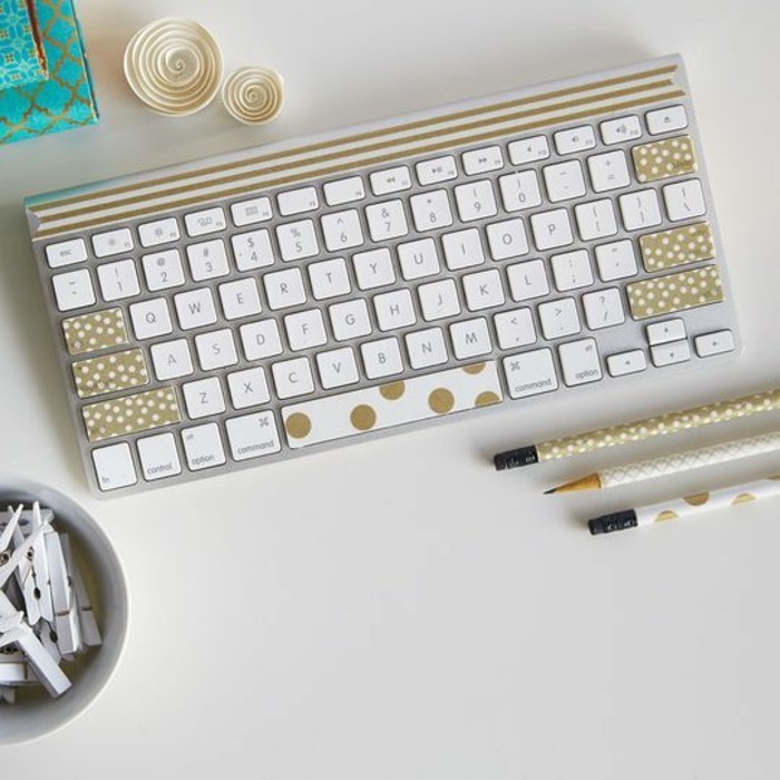 crayons de clavier vous décorer idées de ruban washi