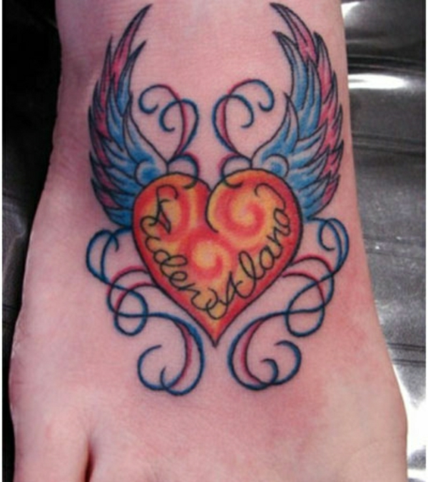 τατουάζ στο πόδι τατουάζ καρδιά εικόνες