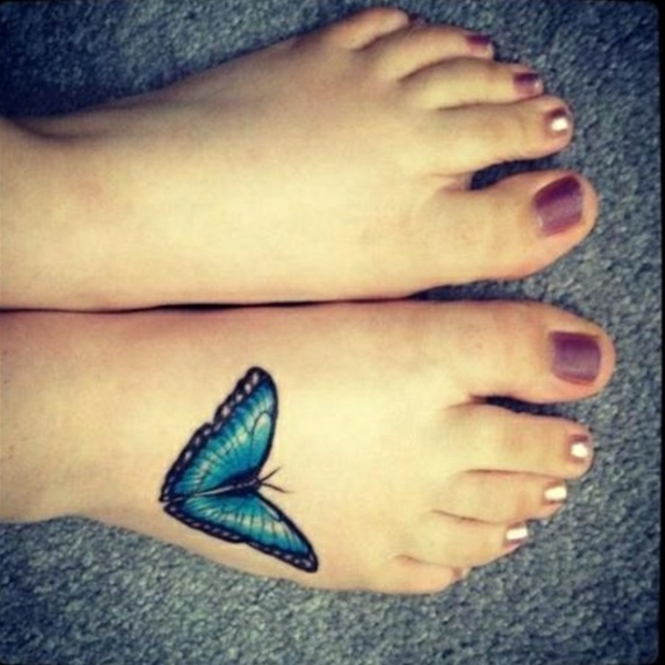 τατουάζ στα πόδια τατουάζ σχέδια πεταλούδα