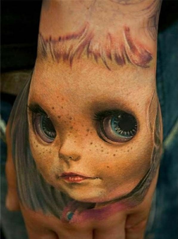 Τατουάζ σχέδια τατουάζ 3d κούκλα τρόμου