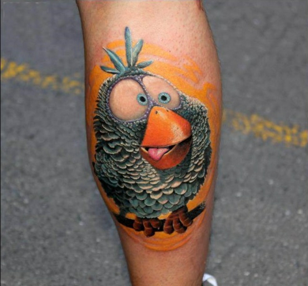 τατουάζ καυλιάρης τατουάζ 3d αστείο πουλί