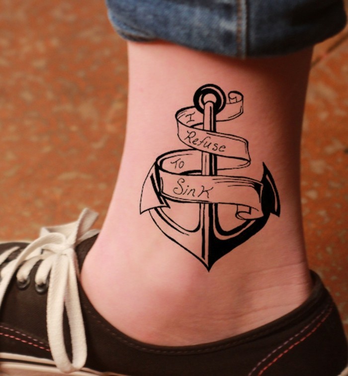 Татуировка на глезена със символика