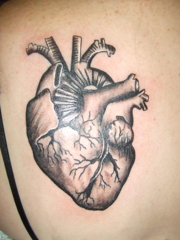 τατουάζ μοτίβα καρδιά βιομηχανική τατουάζ