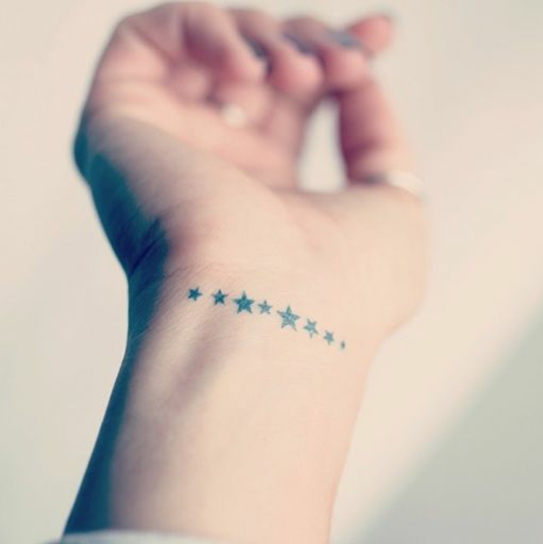 hvězda tetování význam na zápěstí