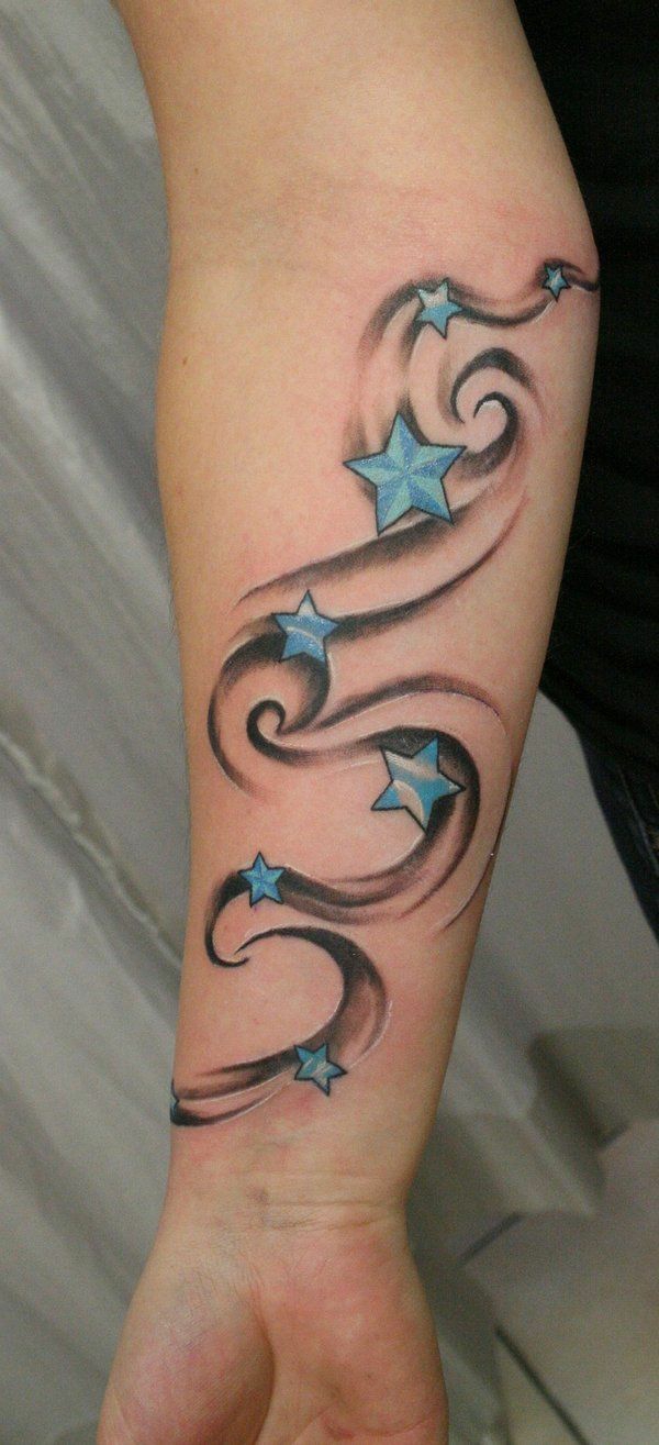 tetovací hvězda znamená předloktí