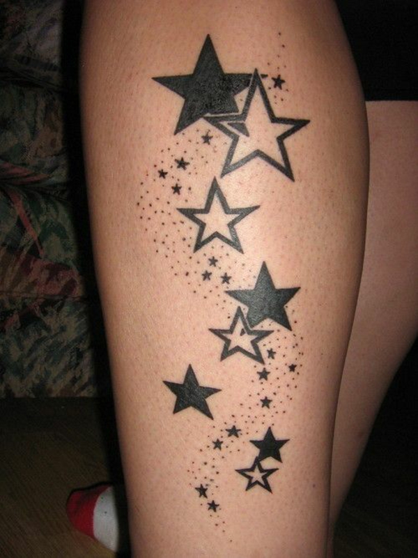 tetování hvězda tetování nohu