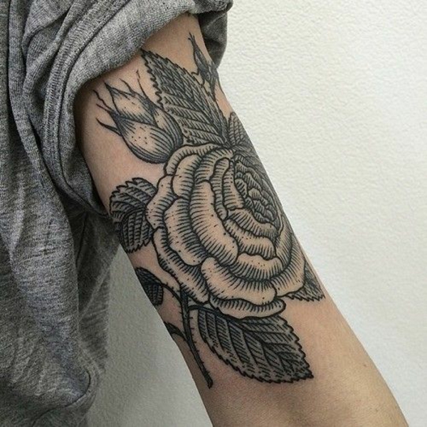 τατουάζ ιδέες για το τατουάζ πάνω χέρι μεγάλο λουλούδι