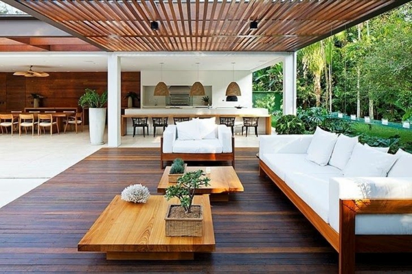 wooden decking terrace furniture ideas sustainable architecture
