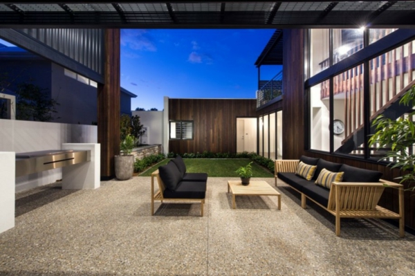 příklady designu terasy salonek ze dřeva udržitelná architektura