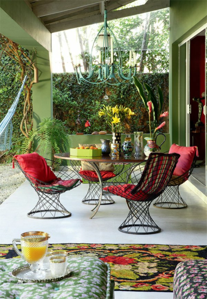terrace design ideas lounge furniture relaxation corner shape