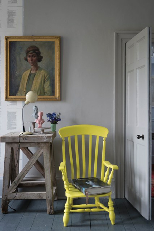 ξύλο τραπέζι παλιό διάδρομο κίτρινο καρέκλα εσωτερικό σπίτι vintage